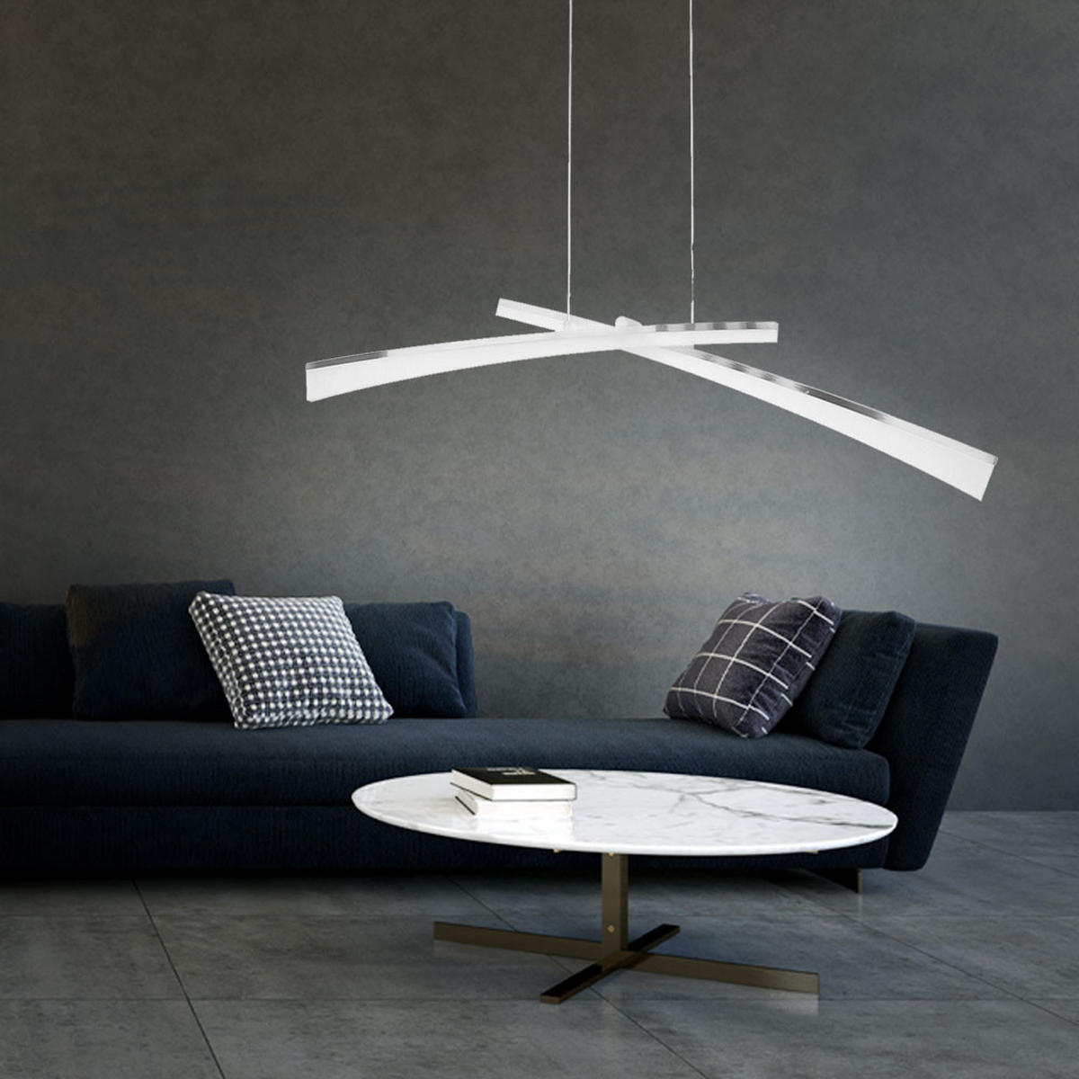 LED HÄNGELAMPE ConSell Silber Nickel matt - Silberfarben, Metall (120/10/150cm) - Wofi