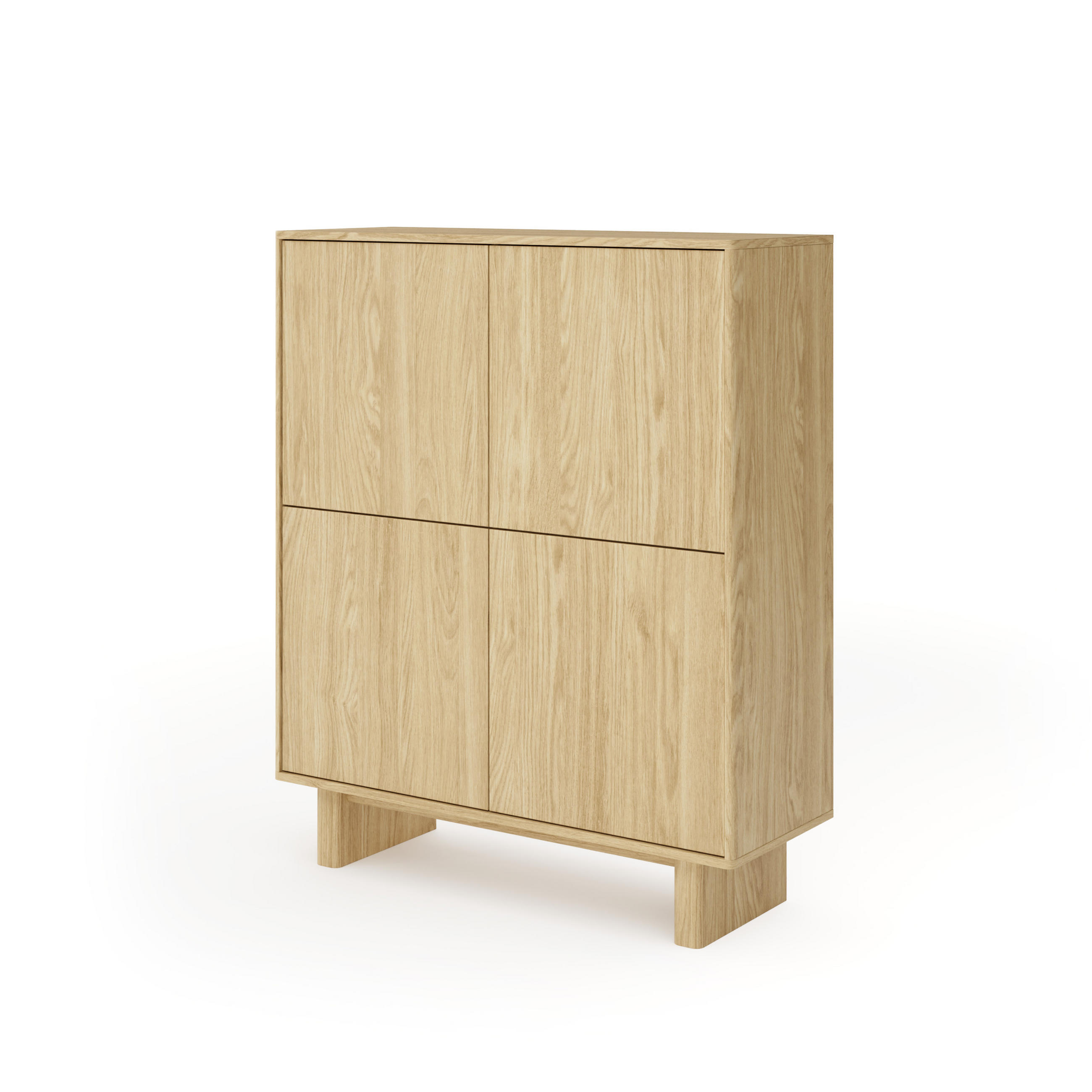 KOMMODE: geölte Eiche, 103,5 x 124,2 x 38,1 cm - Eichefarben, Holzwerkstoff (103.5/124.2/38.1cm) - 3XE LIVING
