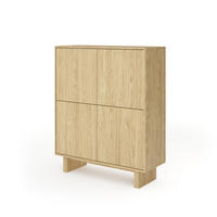 KOMMODE: geölte Eiche, 103,5 x 124,2 x 38,1 cm - Eichefarben, Holzwerkstoff (103.5/124.2/38.1cm) - 3XE LIVING