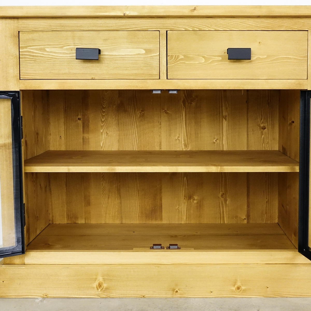 SIDEBOARD aus Massivholz Industrial - Honig, Holz (156/90/50cm) - Seart