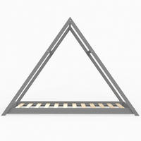 HAUSBETT APACHE mit Lattenrost / Kinderbett 90x190 - Grau - Grau, Holz (90/190cm) - Weber Industries