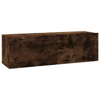 TV-WANDSCHRANK Räuchereiche 100x30x30 cm Holzwerkstoff - Braun, Holzwerkstoff (100/30/30cm)