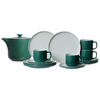 KAFFEESERVICE MIT KANNE Jasper grün 13er Set - Grün, Keramik (1/1/1cm) - Ritzenhoff Breker