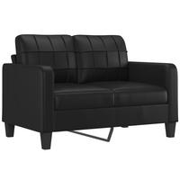 2-SITZER-SOFA Flöha - Schwarz, Leder (138/80/77cm) - Nettlife