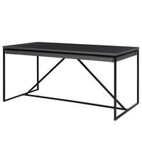 MULTIFUNKTIONSTISCH - Holzwerkstoff / Metall - Dunkelgrau, Holzwerkstoff/Metall (80/160/76cm) - home24