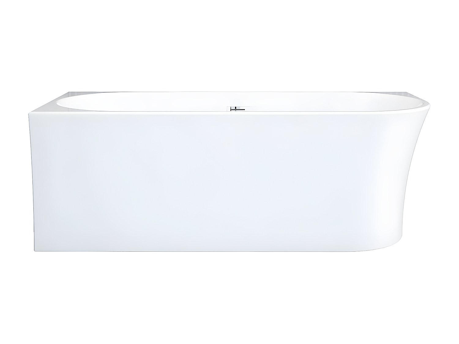 BADEWANNE (Standard) - 1 Person - Acryl - Weiß - - Weiß, Kunststoff (150/59/75cm) - Vente-Unique