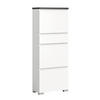 SCHUHSCHRANK Shoelove 27/60/151 cm - Grau, Holzwerkstoff (60/151/27cm) - Xonox