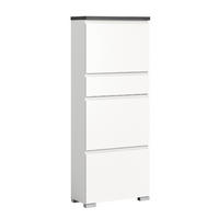 SCHUHSCHRANK Shoelove 27/60/151 cm - Grau, Holzwerkstoff (60/151/27cm) - Xonox