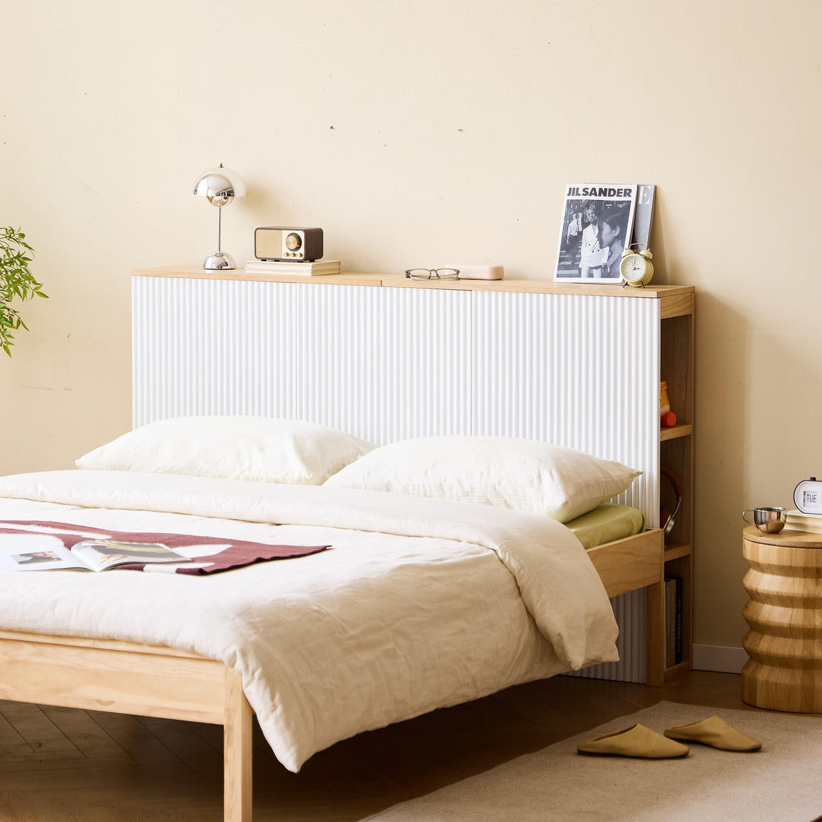 BETTKOPFTEIL Rechteckig 160 cm Holz - Weiß, Holz (159/100/24cm) - Nordlys