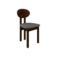 ESSZIMMERSTUHL Divo III - Nussbaumfarben/Grau, Holz/Textil (47/85/48cm) - MIRJAN24