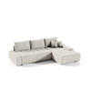 ECKSOFA Vogar In Aston - Creme, Holzwerkstoff/Textil (265/185cm) - Fun Möbel
