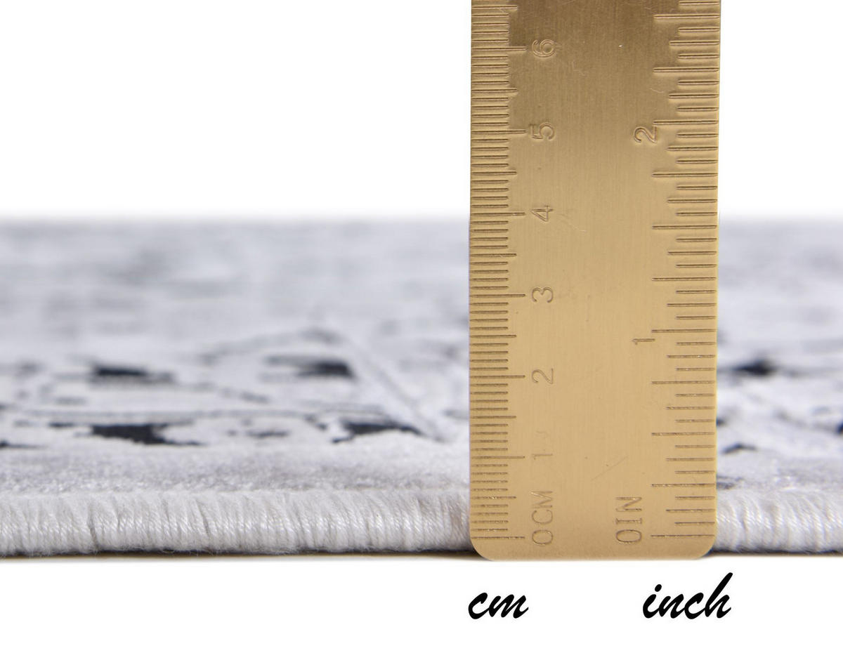 FLACHWEBETEPPICH Orelia 195x280 cm - Silberfarben, Textil (195/280cm) - Gino Falcone