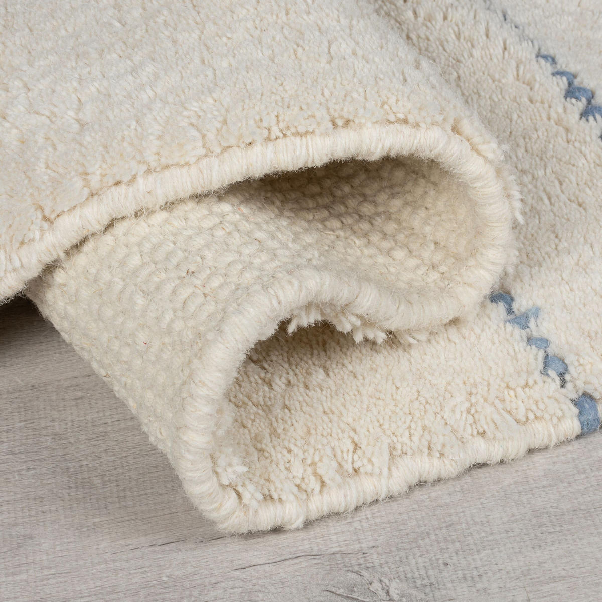 TEPPICH Wohn-/Schlafzimmer reine Wolle GROOM Blau 120x170 cm - Blau, Naturmaterialien (120/170cm) - Novatrend