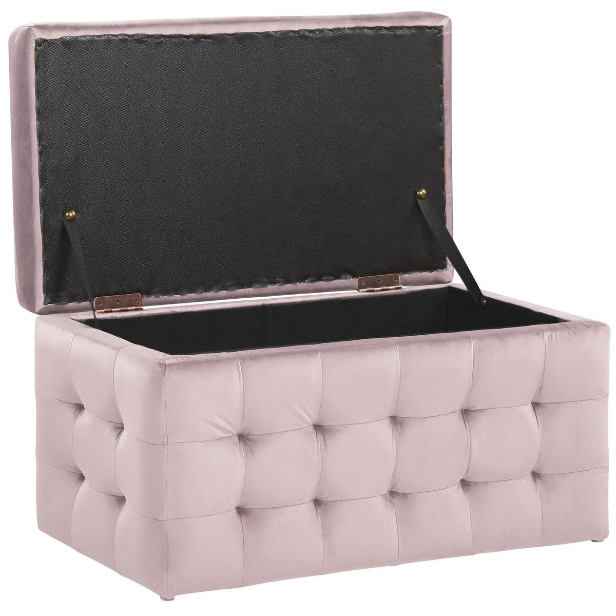 TRUHENBANK Michigan 42/72/40 cm - Pink, Textil (72/40/42cm) - Beliani