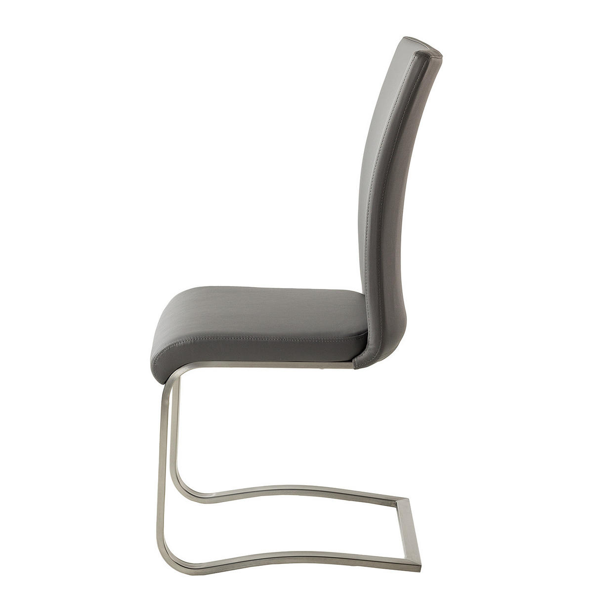 FREISCHWINGER - Edelstahlfarben/Grau, Kunststoff/Metall (43/103/52cm) - home24