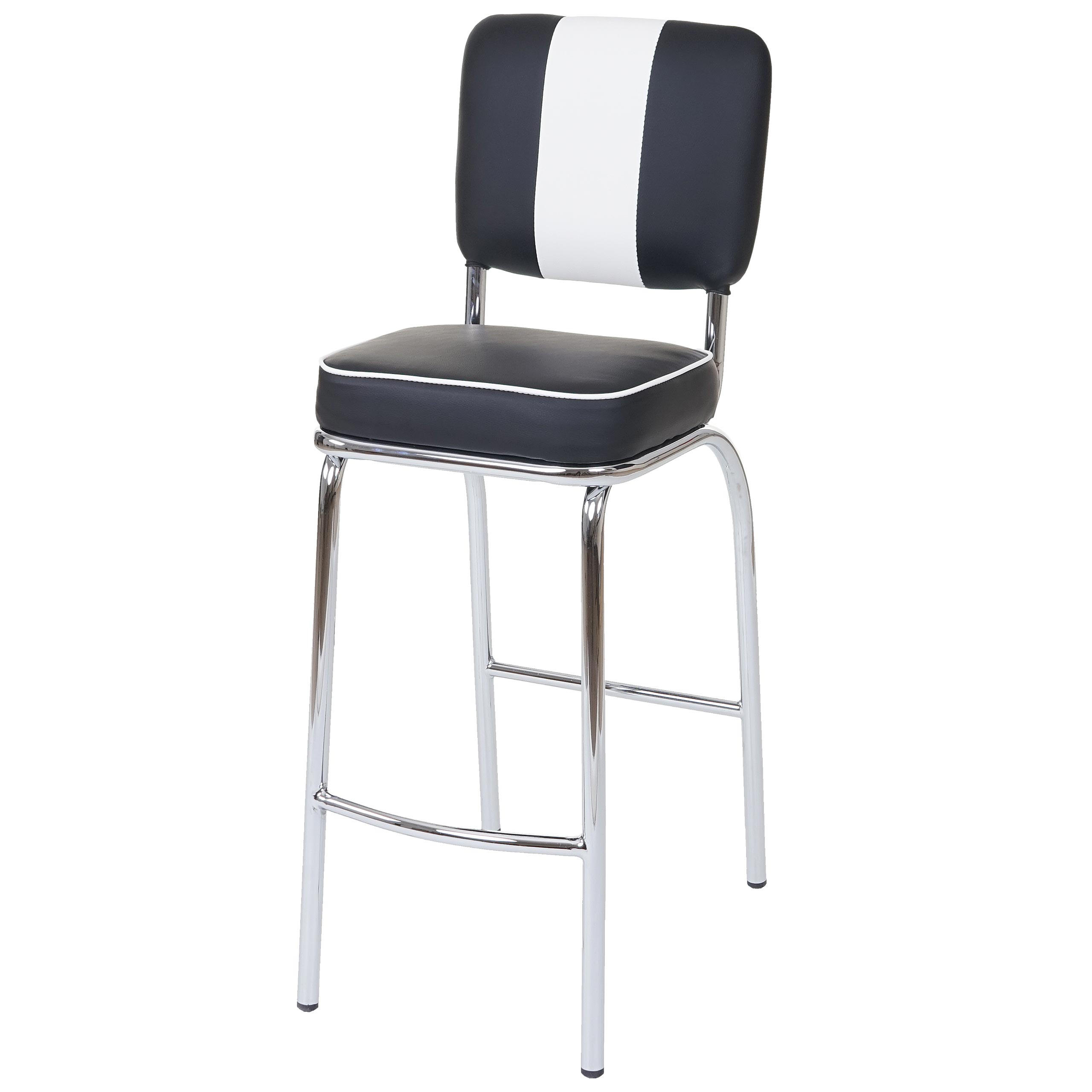 BARHOCKER Schwarz, Weiß 2er-Set - Schwarz/Weiß, Textil (34/107/46cm) - MCW