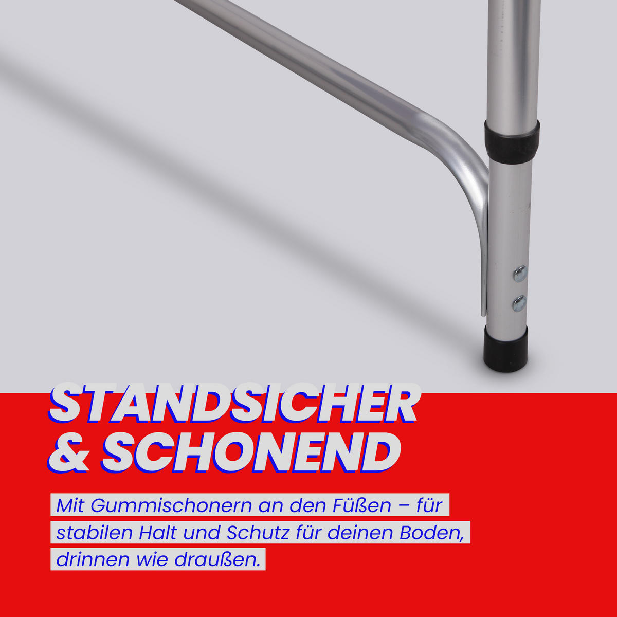 BIERPONGTISCH 240x60x70 cm zusammenklappbar - Schwarz, Metall (60/240cm) - Bestlivings