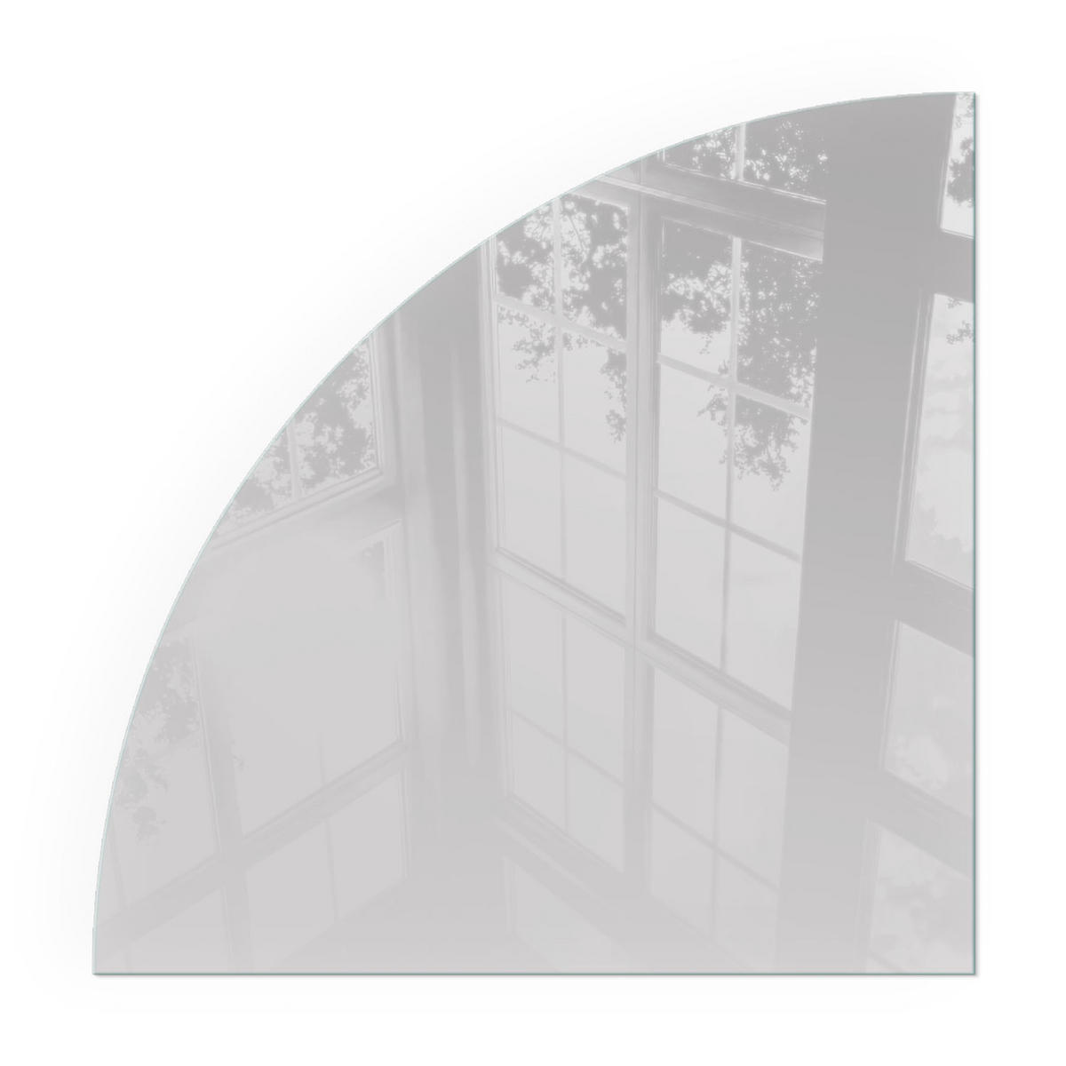 GLASPLATTE für Kamin 100x100 cm - Grau, Glas (100/100/0.4cm) - TULUP