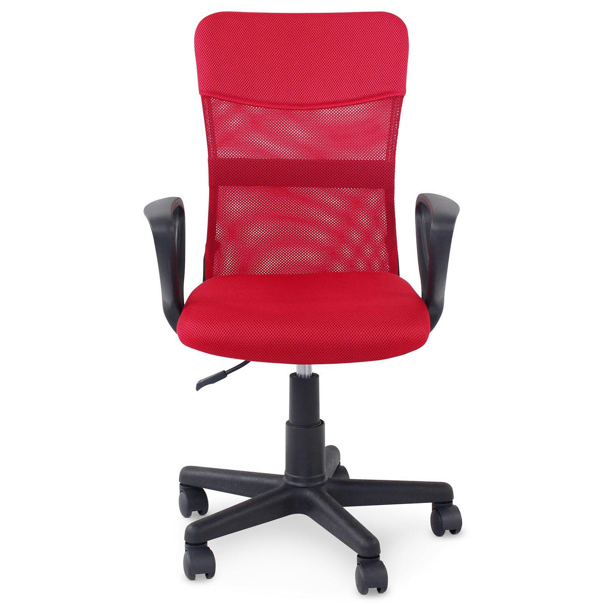 BÜRODREHSTUHL JOGO - Rot, Textil (55/99/50cm) - IDIMEX