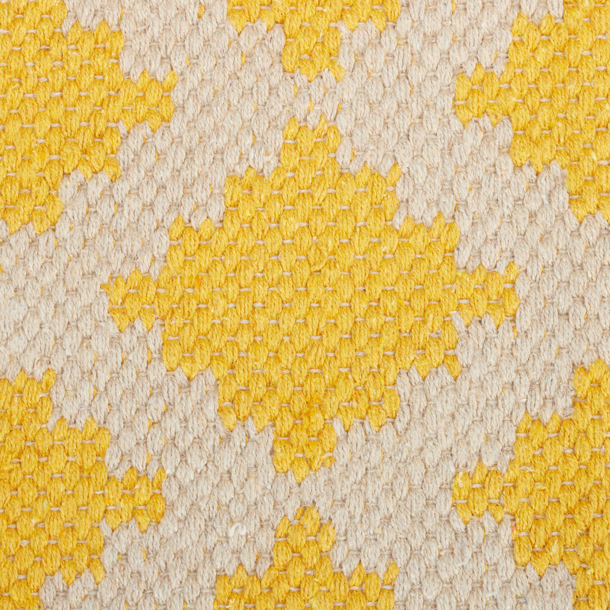 TEPPICH - Gelb/Beige, Textil (200/80cm) - Relaxdays
