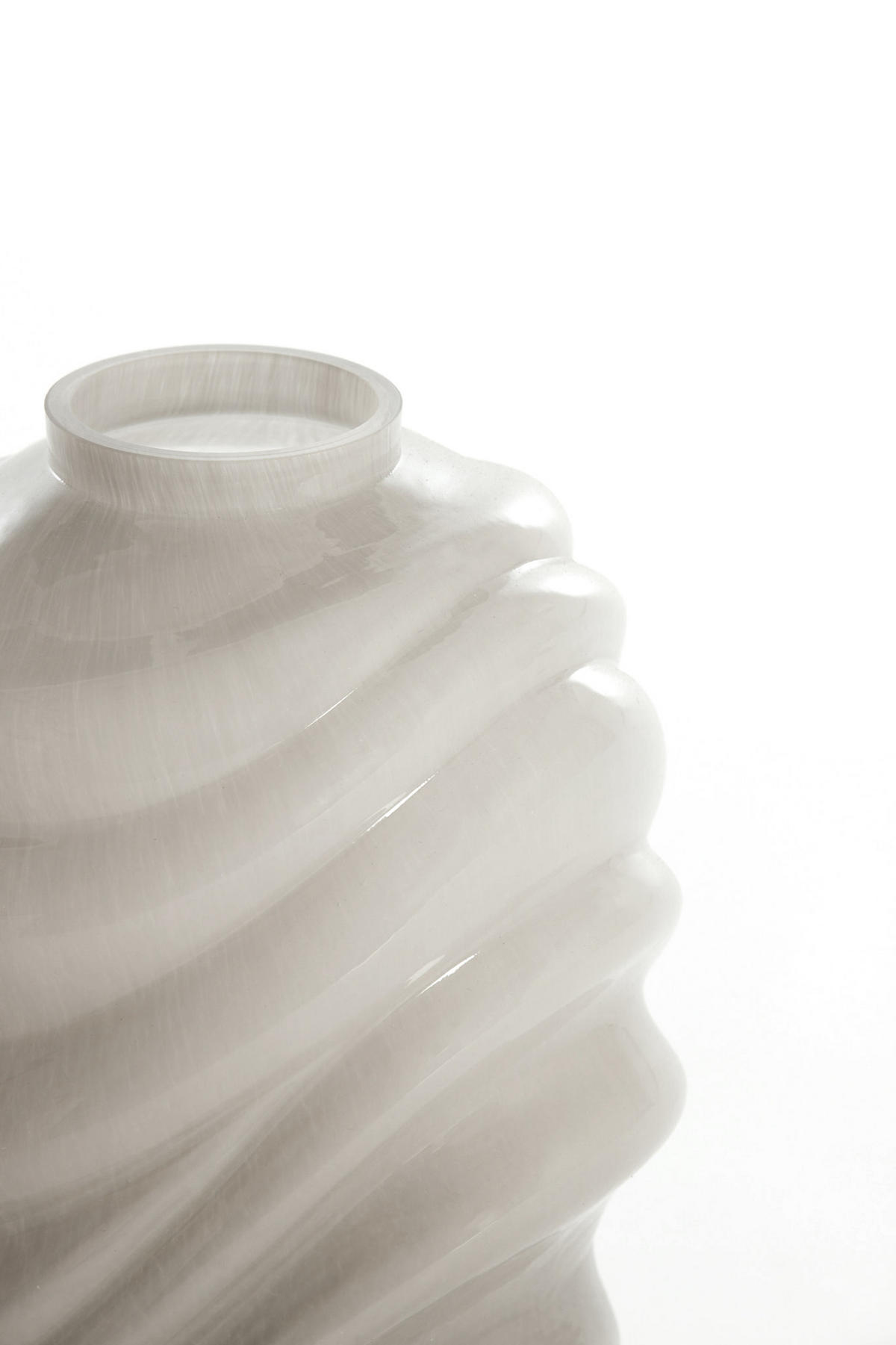VASE Biotu Grau Ø19/26 cm - Grau, Glas (29/26cm) - Light & Living