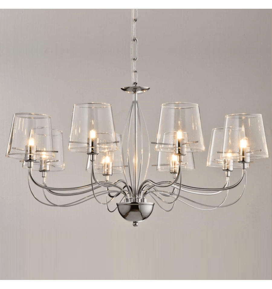 KRONLEUCHTER Matane, Transparant, 42cm - Transparent, Glas (42/62/42cm) - KOSILUM