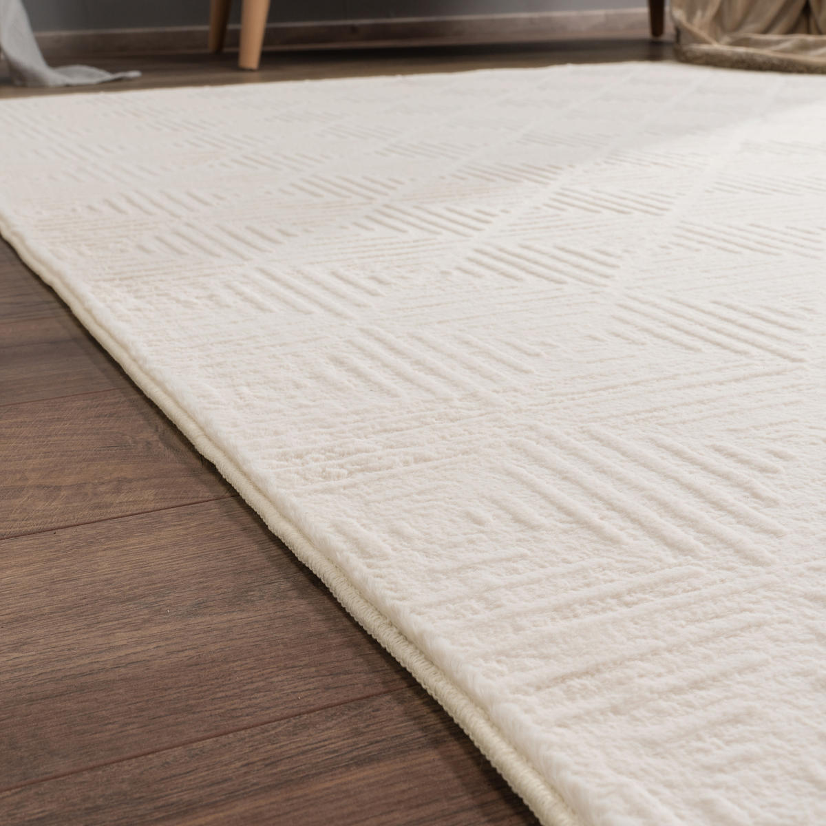 KURZFLORTEPPICH 240/340 cm Lelystad 523 - Creme, Textil (240/340cm) - Paco Home