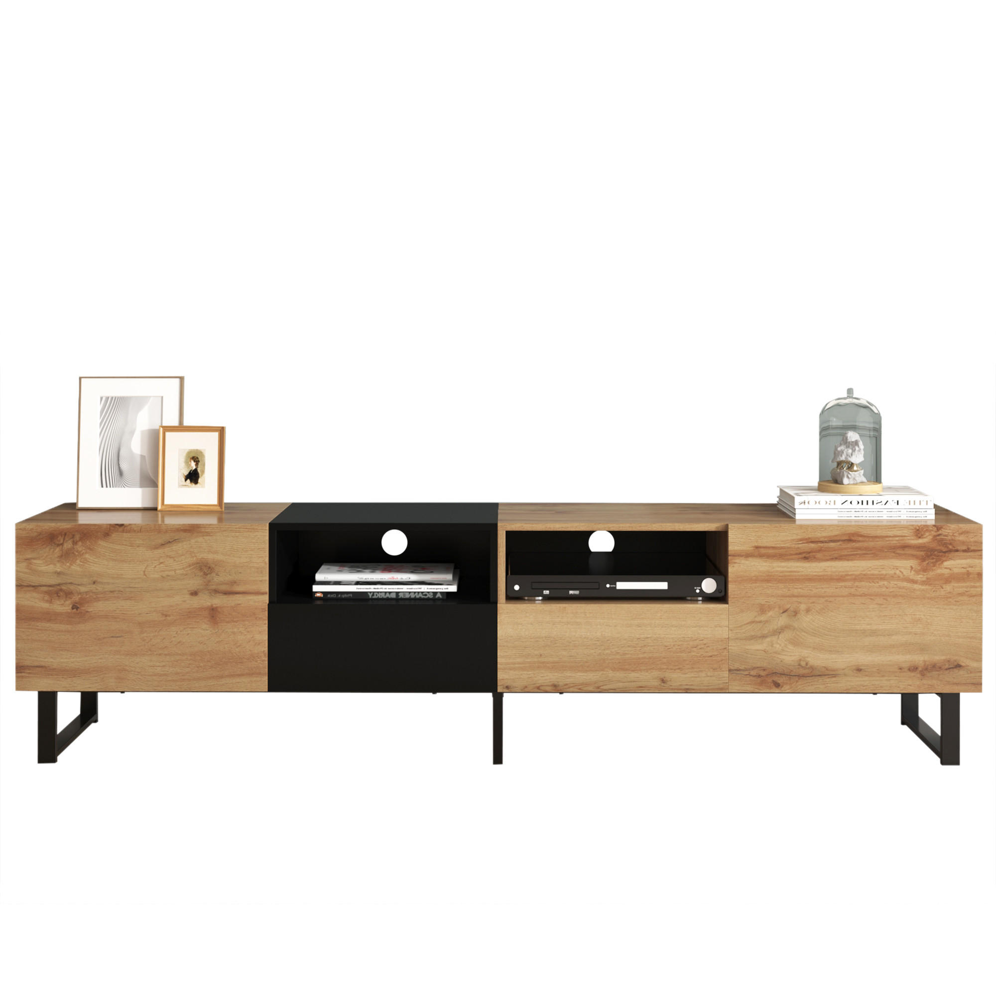 TV-SCHRANK Braun 190/38/48 cm - Braun, Holzwerkstoff (38/48/190cm) - Urban Meuble
