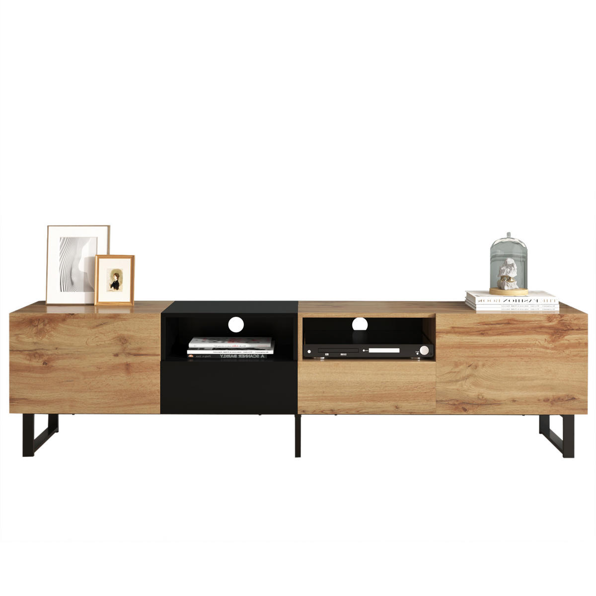 TV-SCHRANK Braun 190/38/48 cm - Braun, Holzwerkstoff (38/48/190cm) - Urban Meuble