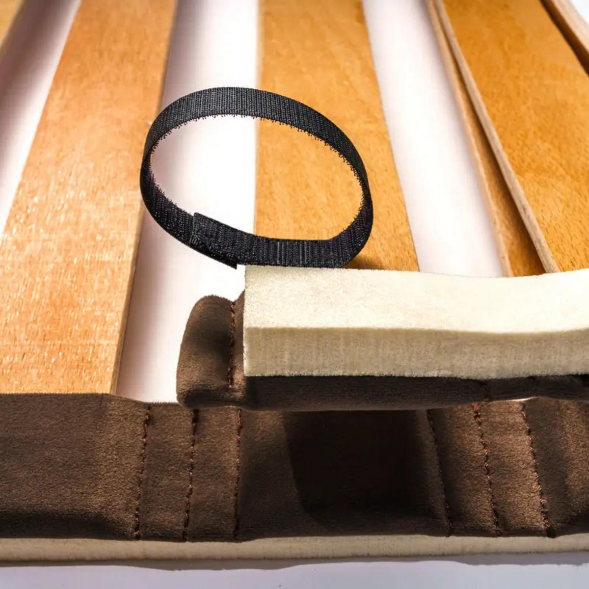 LATTENROSTMODUL Abnehmbares 80x200 68x8 mm (bis zu 150 kg auf einer Seite) - 22 Buchenlatten, 3 Komfortzonen - Braun, Holz - Letti Moderni