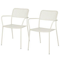 STAPELSTUHL (2er-Set) New Twist - Beige, Metall (58/80/60cm) - Butlers