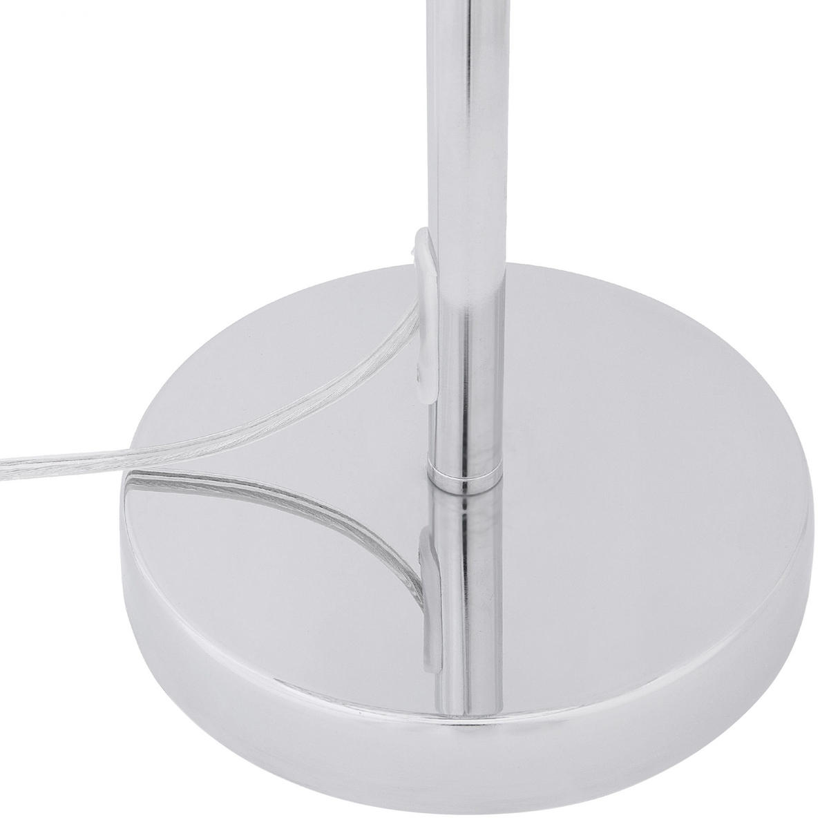 TISCHLAMPE Tenna 25/25/53 cm - Silberfarben, Metall (25/25/53cm) - Beliani