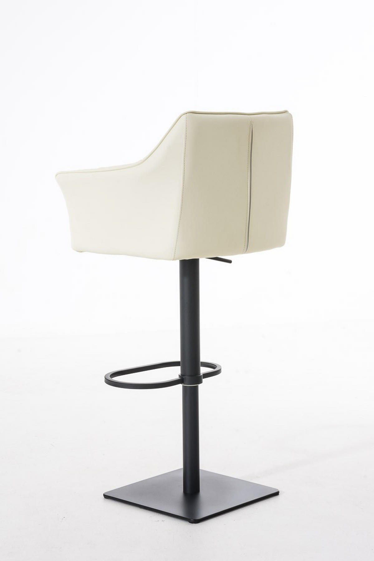 BARHOCKER Damaso 88x64x45 cm creme - Creme, Leder (64/88/45cm) - furnicato