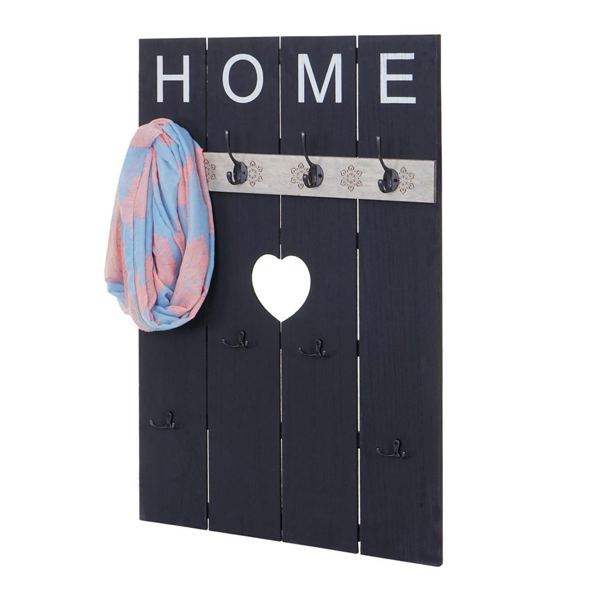 WANDGARDEROBE HOME SHABBY-LOOK Grau - Grau, Holz (60/91/8cm) - MCW