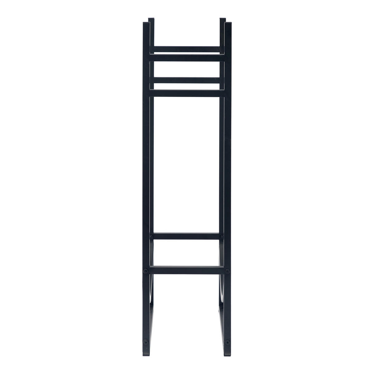 FEUERHOLZ-REGAL - Metall - Schwarz - Schwarz, Metall (46/75/20cm) - home24