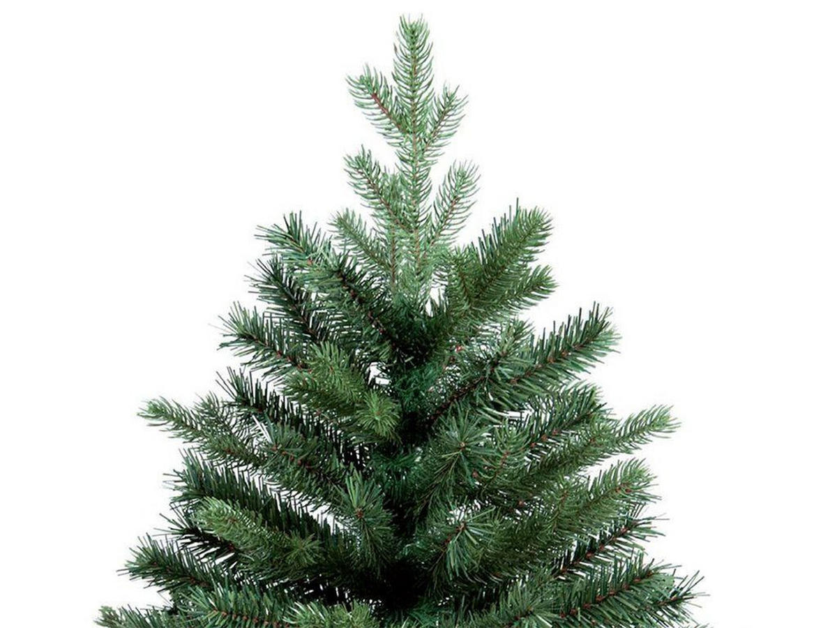 WEIHNACHTSBAUM künstlicher 60 cm mit LED-Beleuchtung, ROTERNUSSKNACKER II, mit 33 Weihnachtsbaumschmuck, Pflanztopf mit Jutesack - Rot/Goldfarben, Kunststoff/Stein (40/60cm) - LAALU