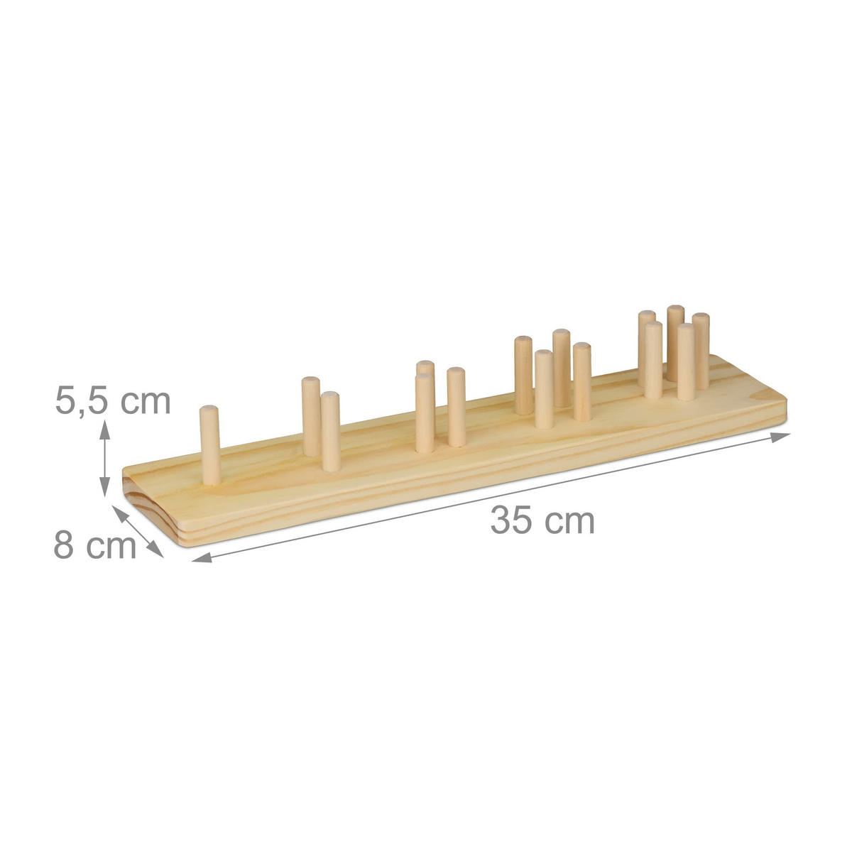 STAPELSPIELZEUG - Multicolor, Holz/Holzwerkstoff (35/5.5/8cm) - Relaxdays
