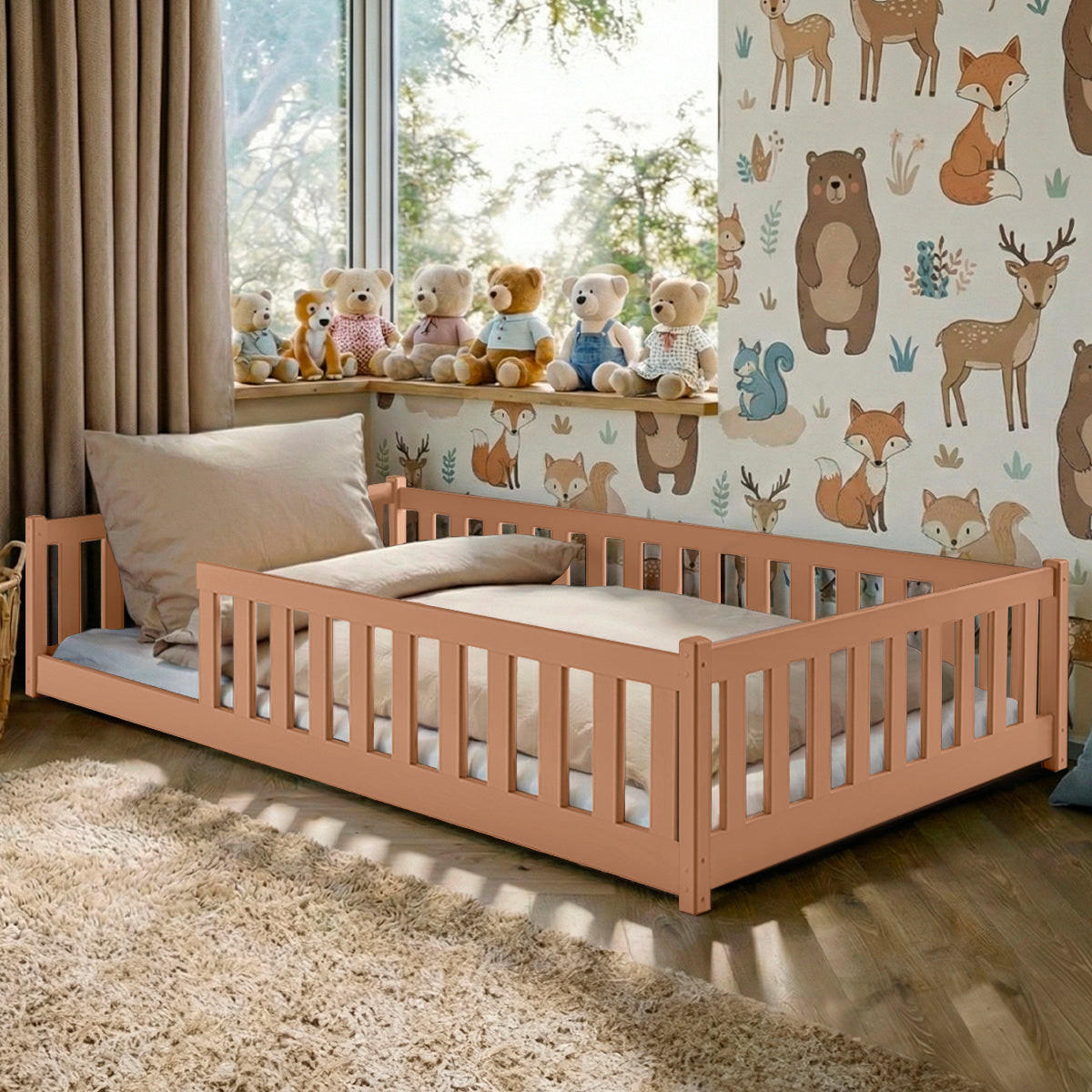 KINDERBETT 120/200 Maya Braun - Braun, Holz (120/200cm) - Petits-meubles