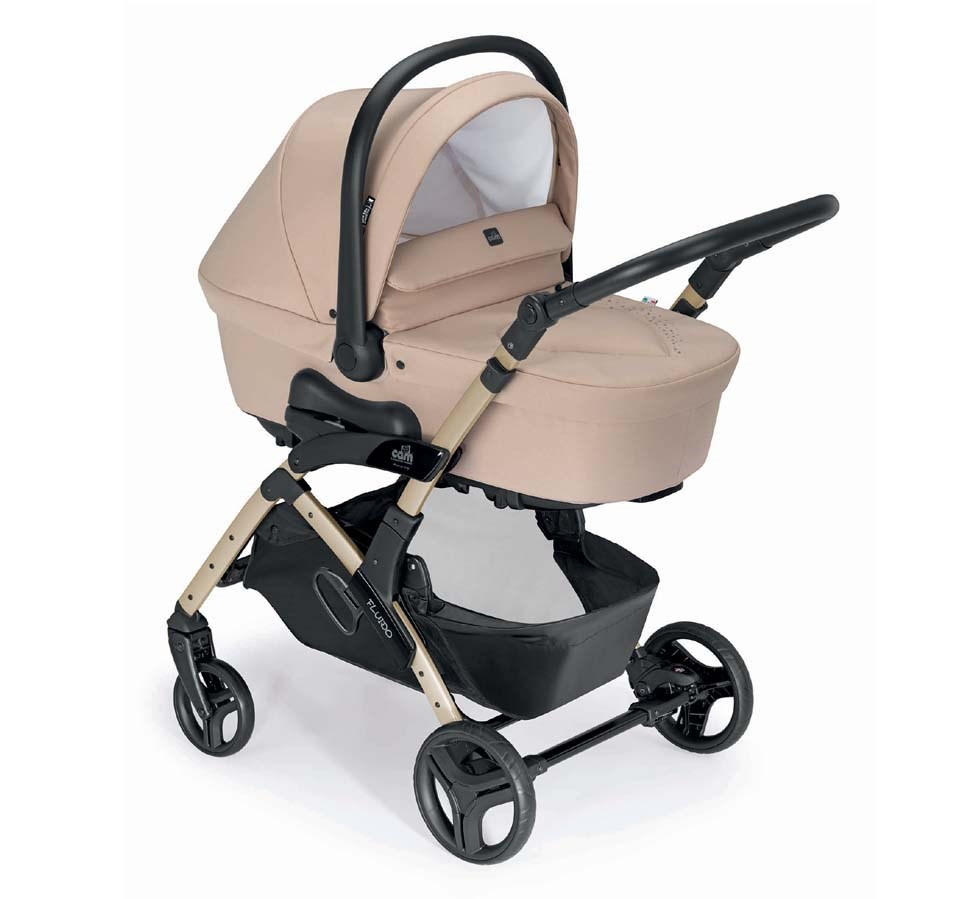 KOMBI-KINDERWAGEN Fluido Easy Kombi 2in1 - Champagner/Beige, Kunststoff (90/50/564cm) - Cam il Mondo del Bambino S.p.A.