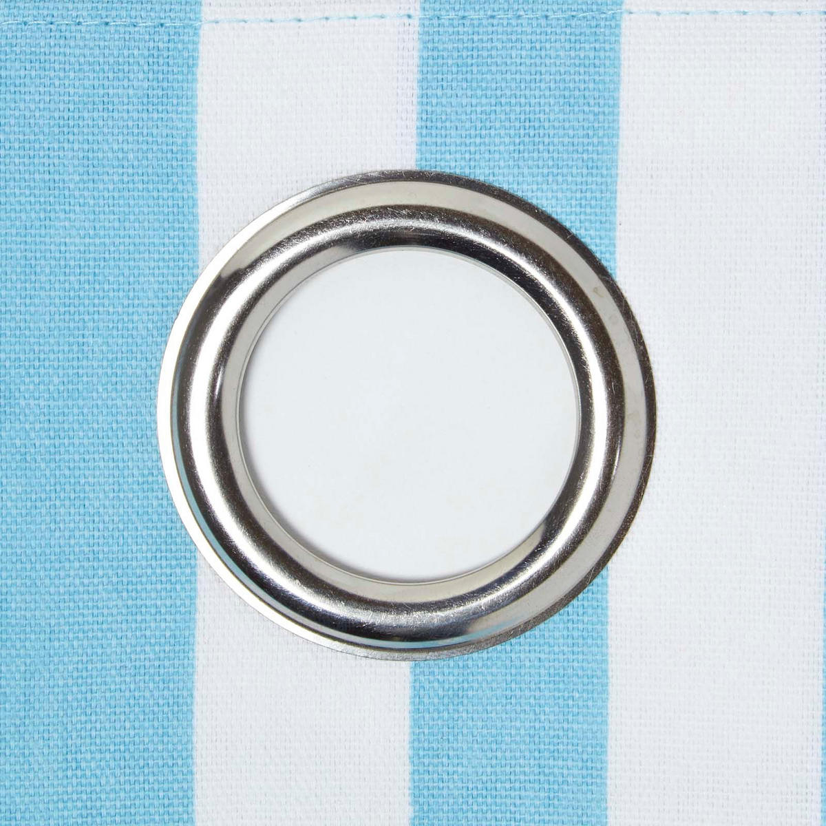 ÖSENVORHANG Polka Dots blickdicht 2er-Set, 117/137 cm - Blau, Textil (117/137cm) - Homescapes