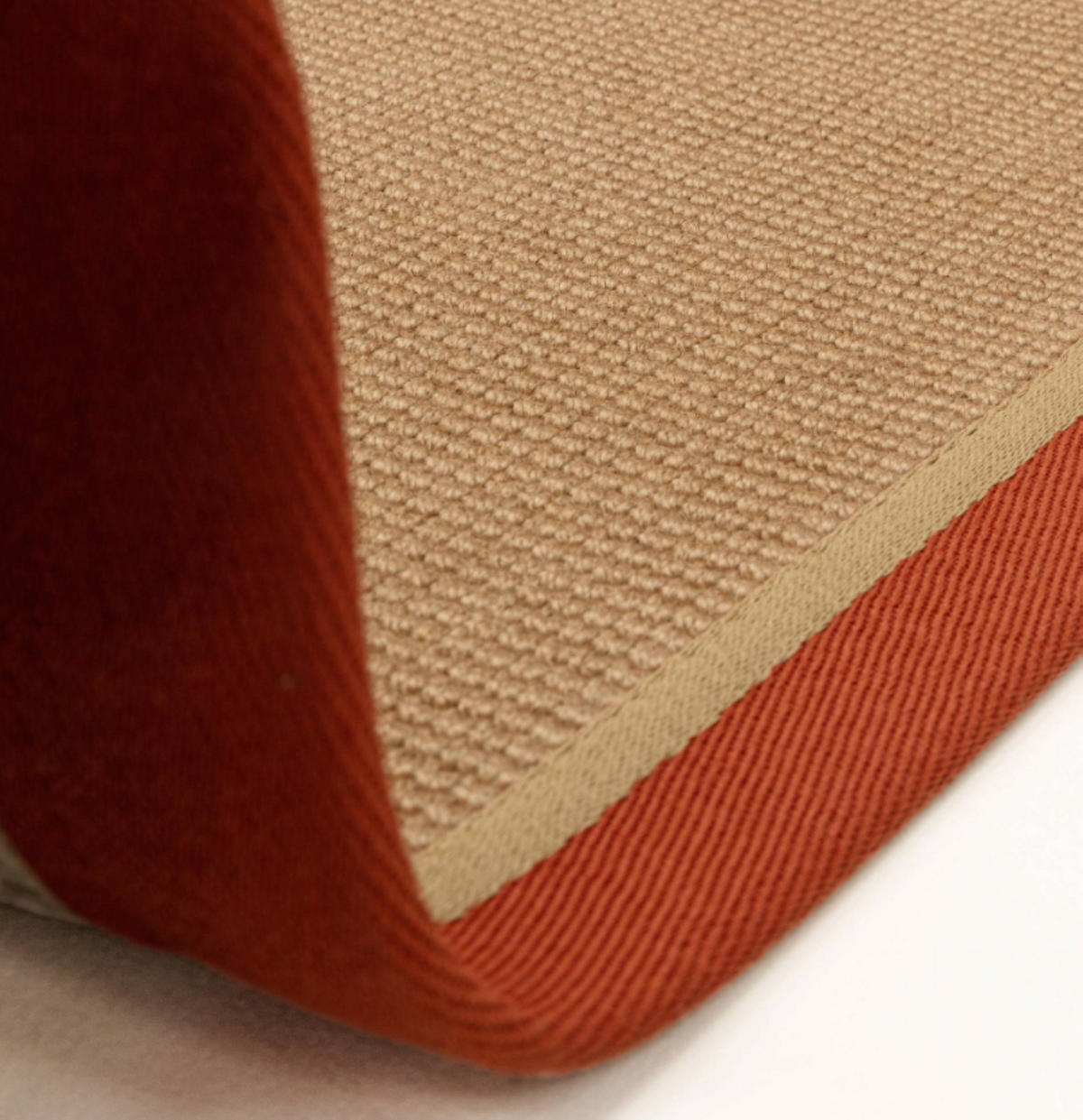 TEPPICH modern Wohn-/Schlafzimmer Naturfaser DORO Orange 40x120 cm - Orange, Naturmaterialien (40/120cm) - Novatrend