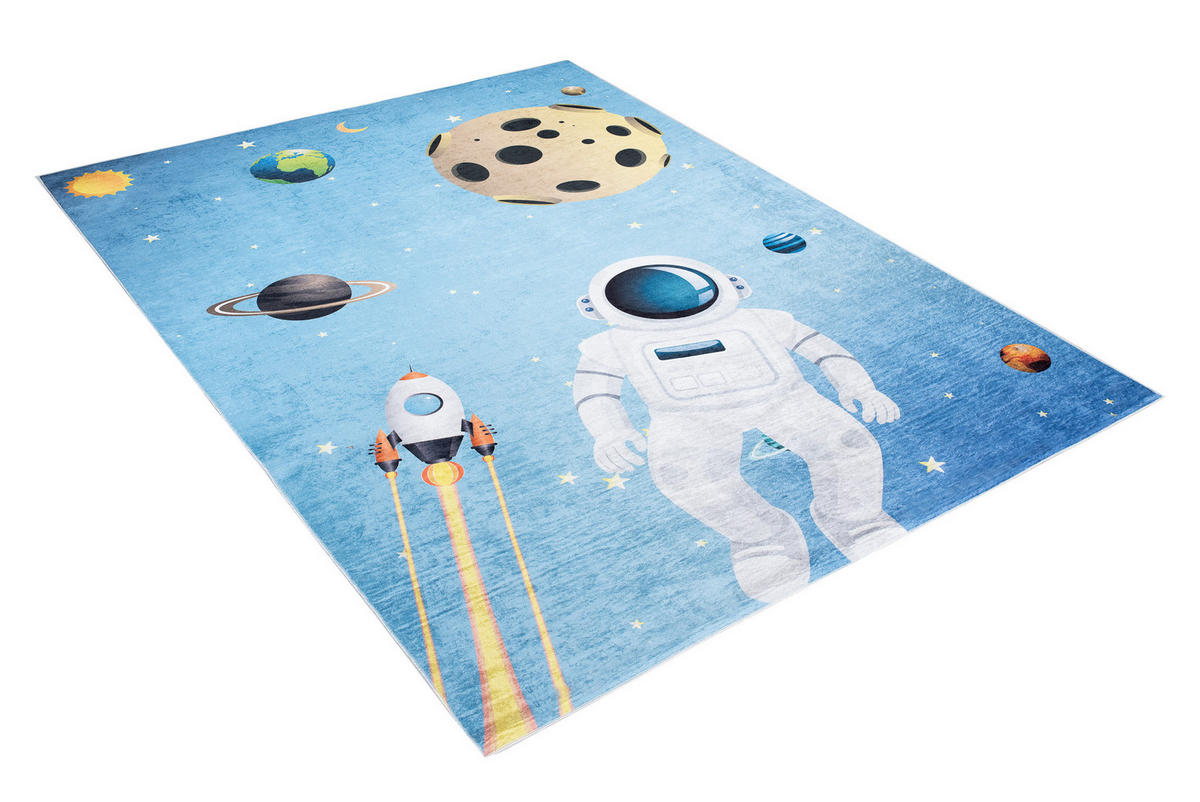 TEPPICH EMMA Blau 120/170 cm - Blau, Kunststoff (120/170cm) - Tapiso