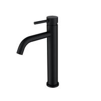 WASCHTISCHARMATUR, Standwaschtischarmatur, Hochbaumischer - Schwarz, Metall (10.5/30/5cm) - BELZ