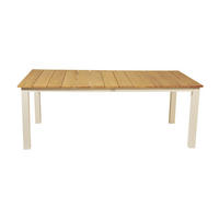 GARTENTISCH Weiß - Weiß, Holzwerkstoff (210/100/76cm) - ebuy24