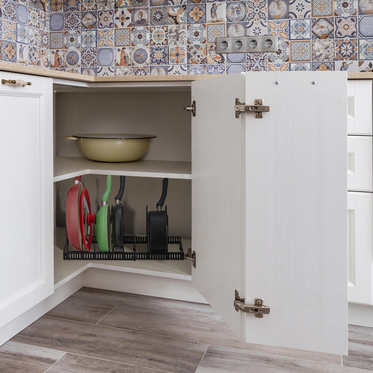 PFANNENHALTER - Schwarz, Metall (59/19/18cm) - Relaxdays