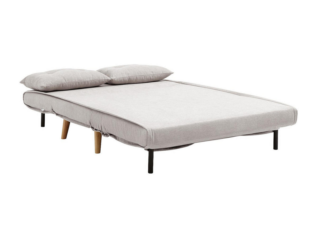 SCHLAFSOFA - 2 Personen - stoff - beige Valerio - Beige, Holz/Textil (120/74/74cm) - Vente-Unique