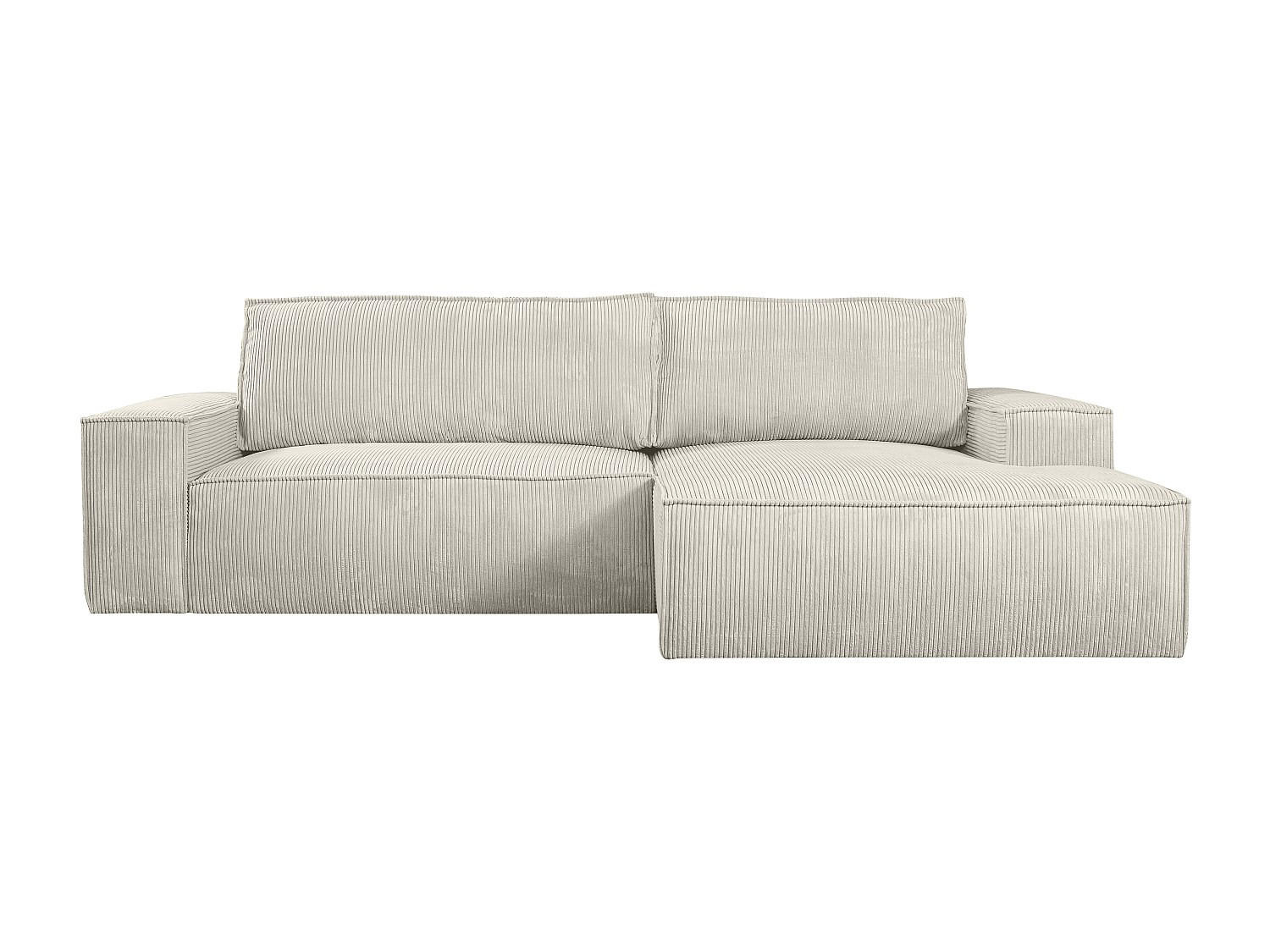 Vente-Unique Schlafsofa Creme 267x85x167 cm