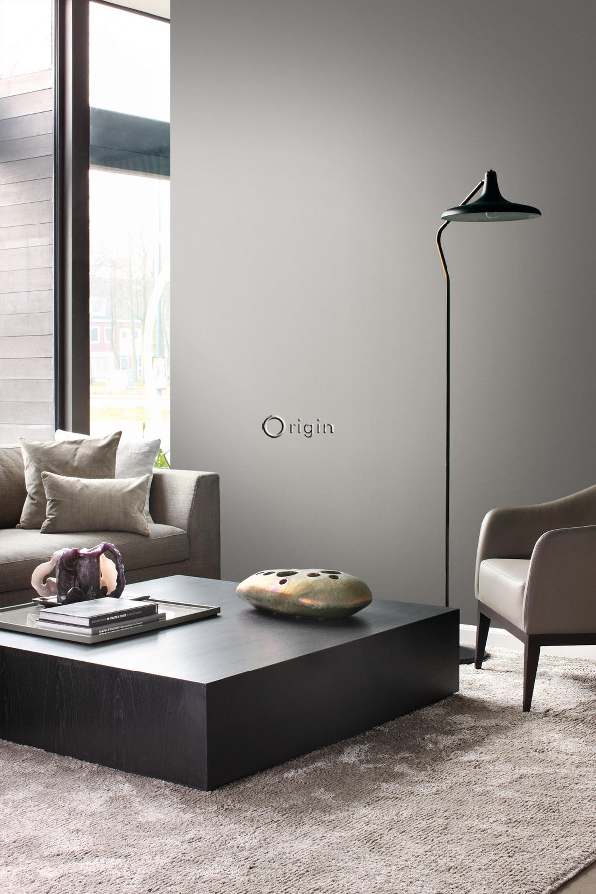 TAPETE Metall-Optik 53 cm x 10.05 m - Braun, Papier (53/1000cm) - Origin Wallcoverings