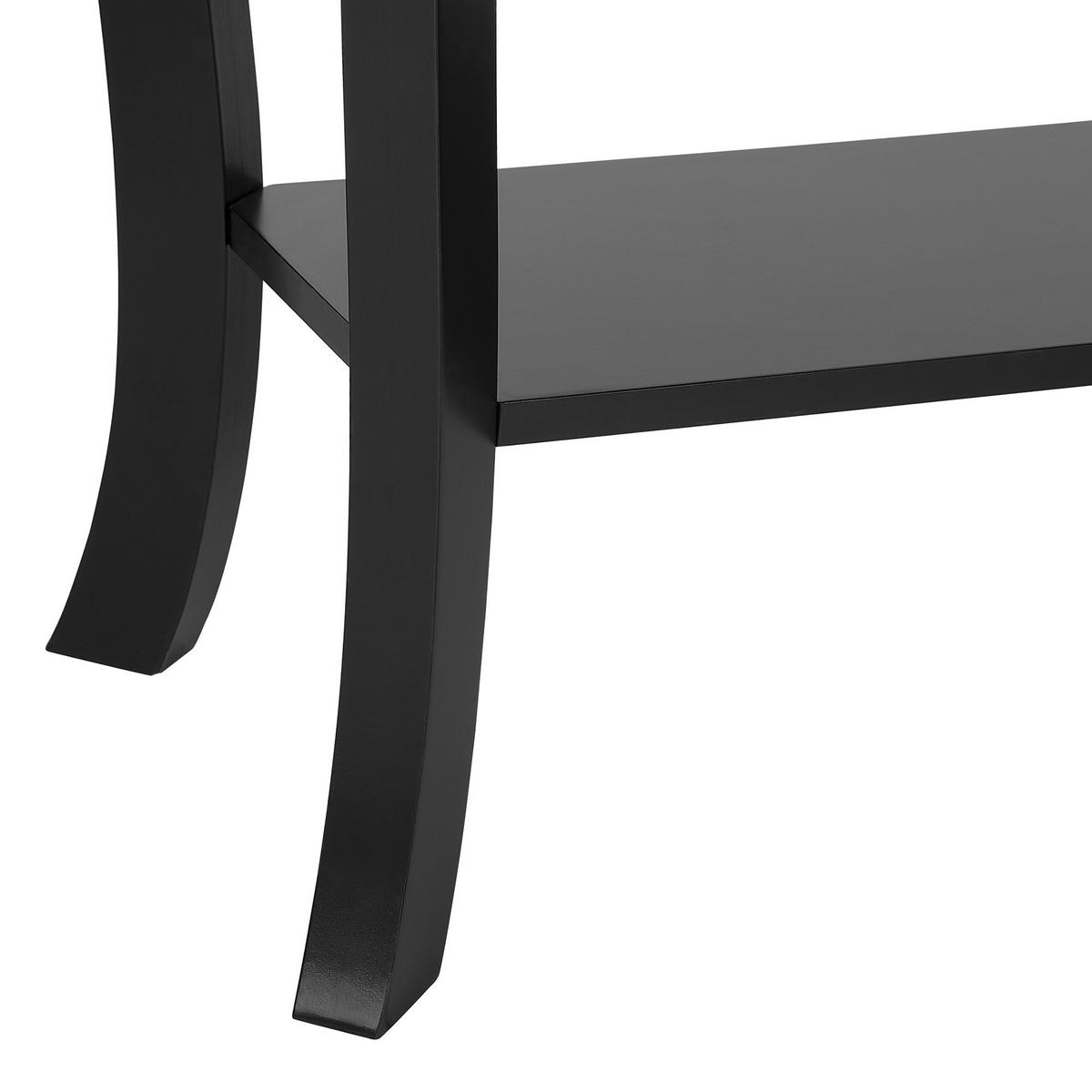 KONSOLENTISCH schwarz rechteckig 30/100 cm Hartford - Schwarz, Holzwerkstoff (30/100/80cm) - Beliani