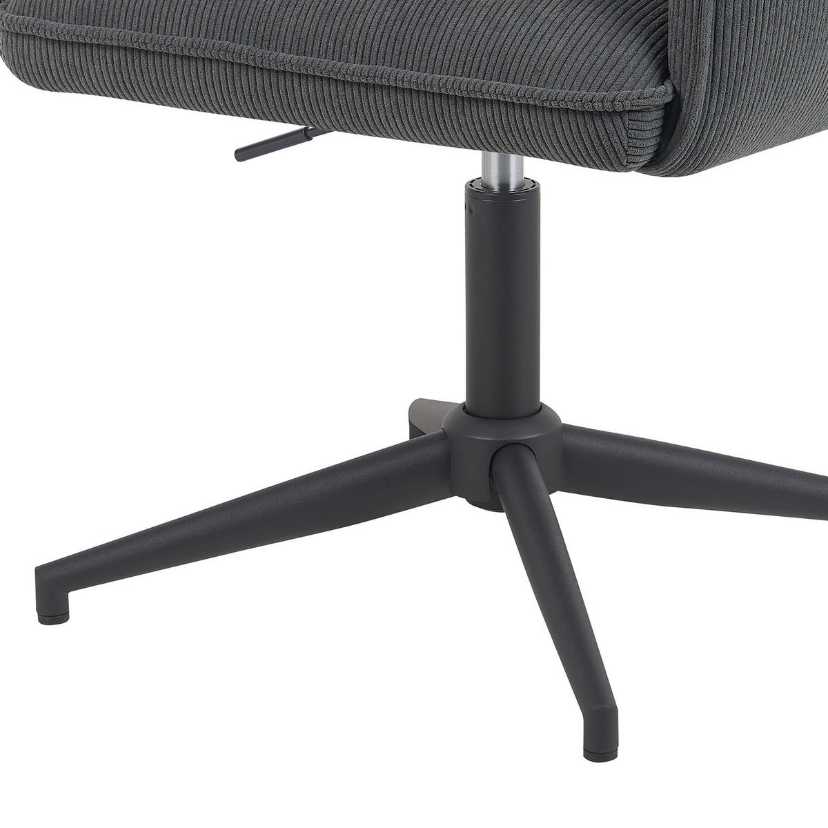 BÜROSTUHL Mika-Till - Anthrazit/Schwarz, Textil/Metall (60/85/63cm) - DUBI Möbel